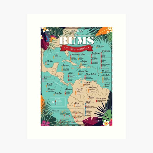 Item preview, Best Rums In The World designed and sold by donnagonzales.