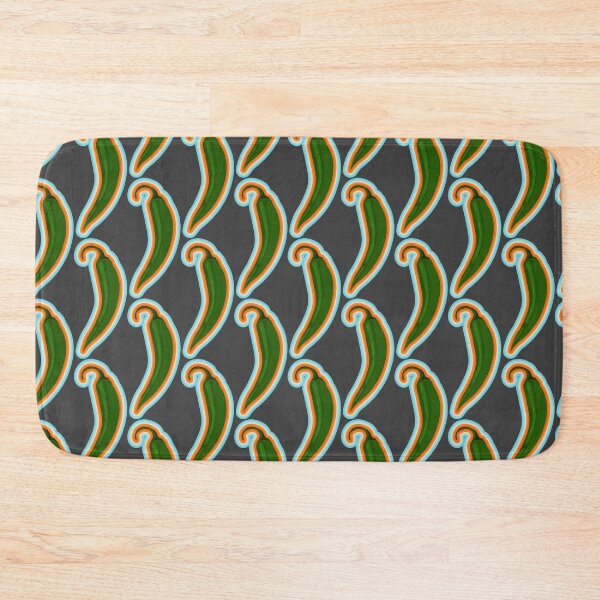 Item preview, Green Chili Pepper with colorful border designed and sold by BRU Design.