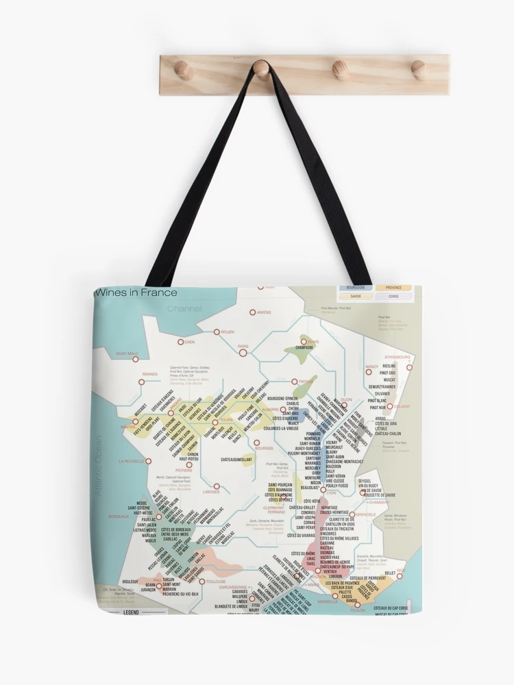 French Map Of Wine Regions And Vineyards Poster for Sale by donnagonzales