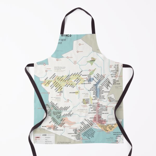 Item preview, French Map Of Wine Regions And Vineyards designed and sold by donnagonzales.