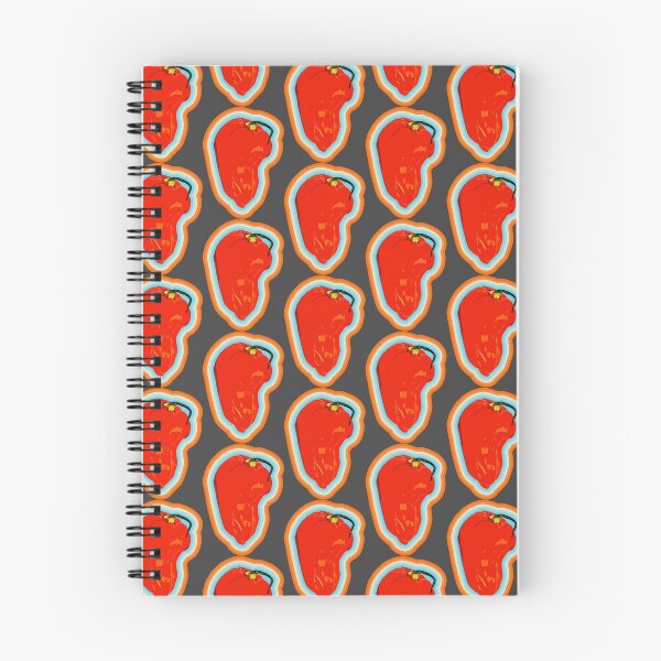 Item preview, Red Habanero Chili with colorful border designed and sold by BRU Design.