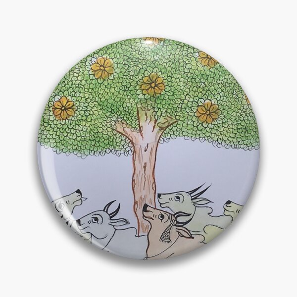 Item preview, Phad painting nature and tree, By Gopal joshi designed and sold by gopalpjoshi.