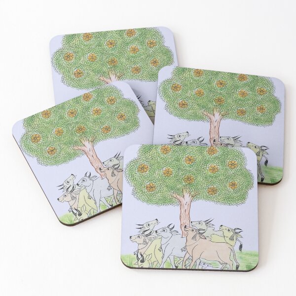 Item preview, Phad painting nature and tree, By Gopal joshi designed and sold by gopalpjoshi.