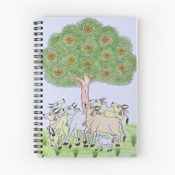 Item preview, Phad painting nature and tree, By Gopal joshi designed and sold by gopalpjoshi.