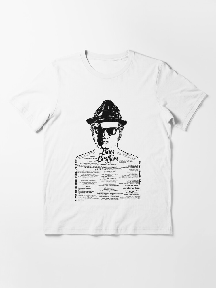Alternate view of Jake Blues Brothers tattooed 'Four Fried Chickens' Essential T-Shirt