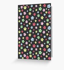 Luma Print Black Greeting Card