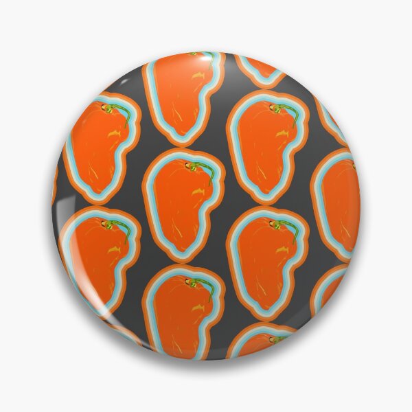 Item preview, Orange Habanero Chili with colorful border designed and sold by BRU Design.
