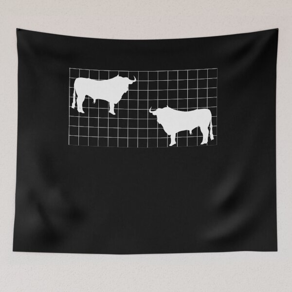 Item preview, Stiere auf dem Bauernhof karriert designed and sold by Spirit-Designs.