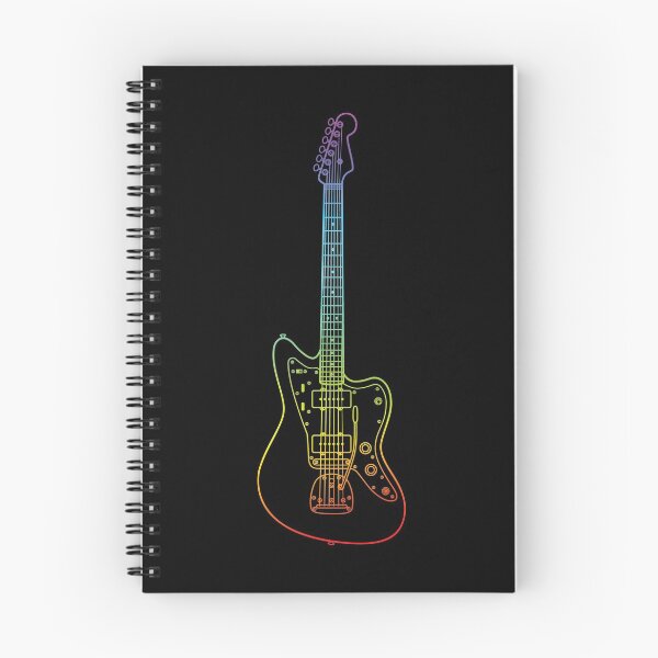 Item preview, Offset Style Electric Guitar Colorful Outline designed and sold by nightsworthy.