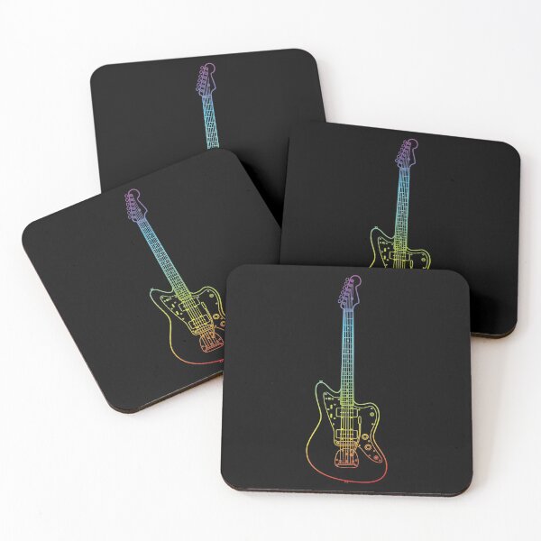 Item preview, Offset Style Electric Guitar Colorful Outline designed and sold by nightsworthy.