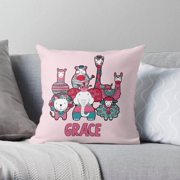 Grace & Friends Throw Pillow