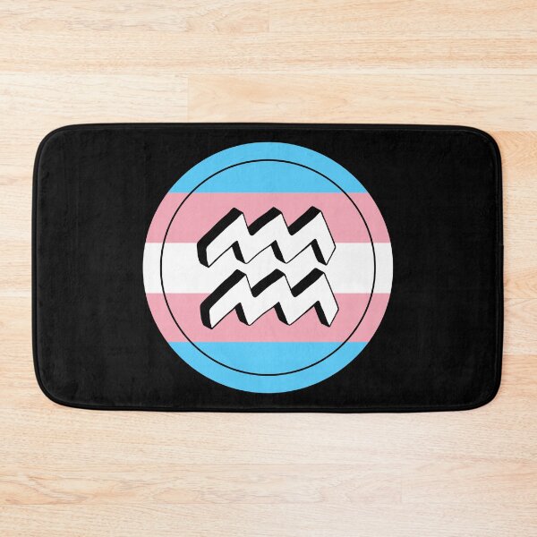 Item preview, Trans Pride Flag Aquarius Zodiac Sign | Birthday Gift for Transgenders designed and sold by throuplescorner.