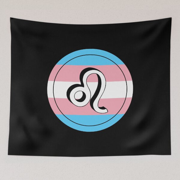 Item preview, Trans Pride Flag Leo Zodiac Sign | Birthday Gift for Transgenders designed and sold by throuplescorner.