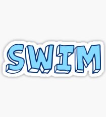 Swim Bubble Letters Sticker