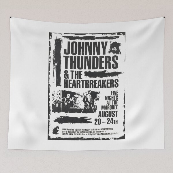 Item preview, Black Johnny - Thunders London Marquee Poster - Black Print. Classic designed and sold by Jacqueline1888.