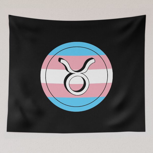 Item preview, Trans Pride Flag Taurus Zodiac Sign | Birthday Gift for Transgenders designed and sold by throuplescorner.