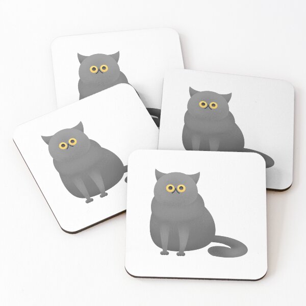 Item preview, Weird gray fat cat designed and sold by serenayee030.