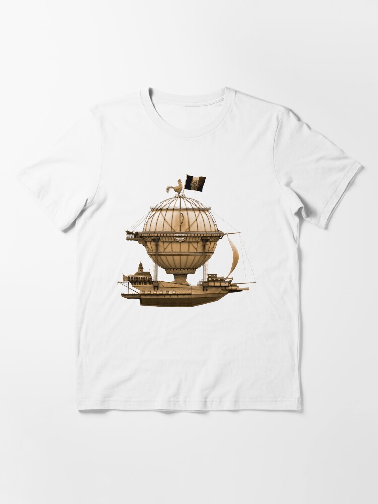 Alternate view of Steampunkesque Vintage Hot Air Balloon Airship Thing Essential T-Shirt