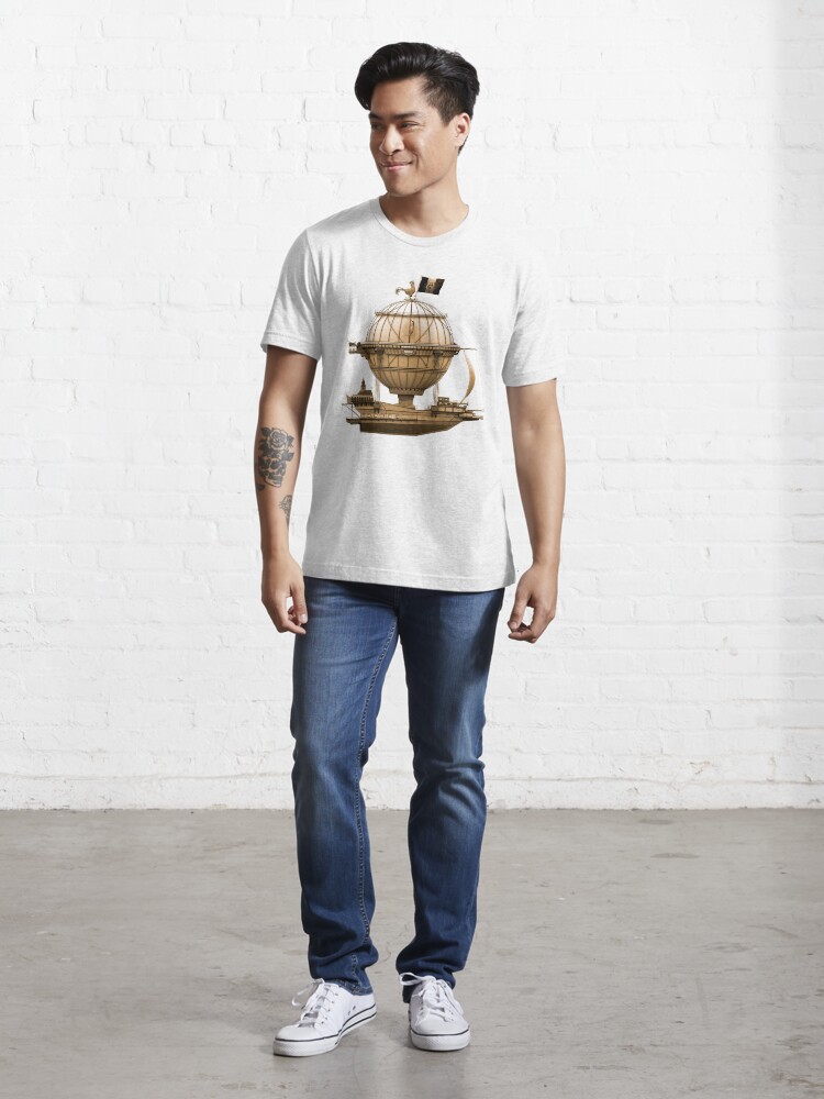 Alternate view of Steampunkesque Vintage Hot Air Balloon Airship Thing Essential T-Shirt