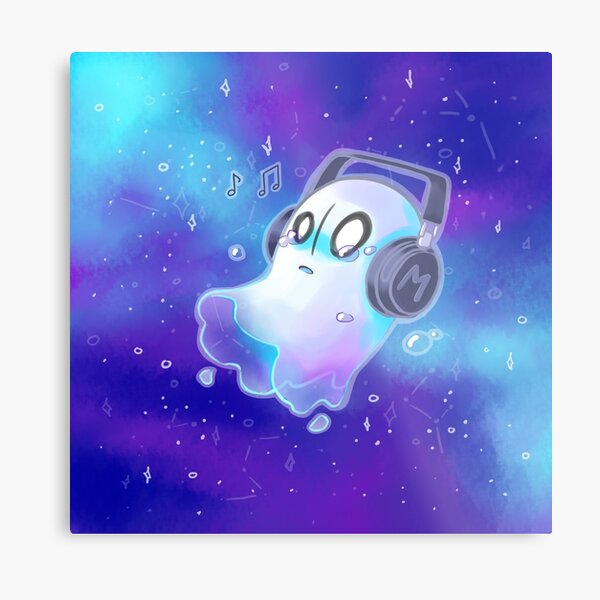 Napstablook Metal Print