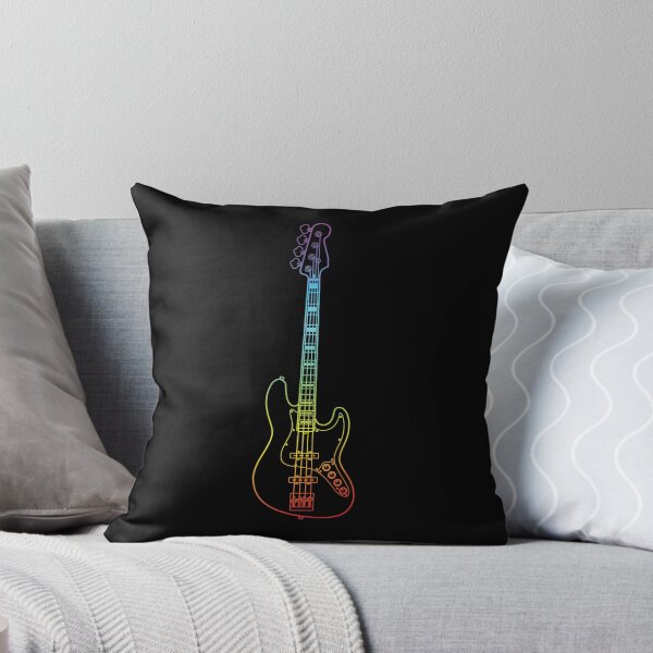 Item preview, J-Style Bass Guitar Colorful Outline designed and sold by nightsworthy.