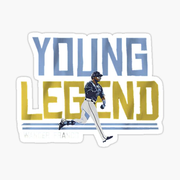 Tampa Bay Rays: Wander Franco 2021 - MLB Removable Adhesive Wall Decal Giant Athlete +2 Wall Decals 26W x 51H