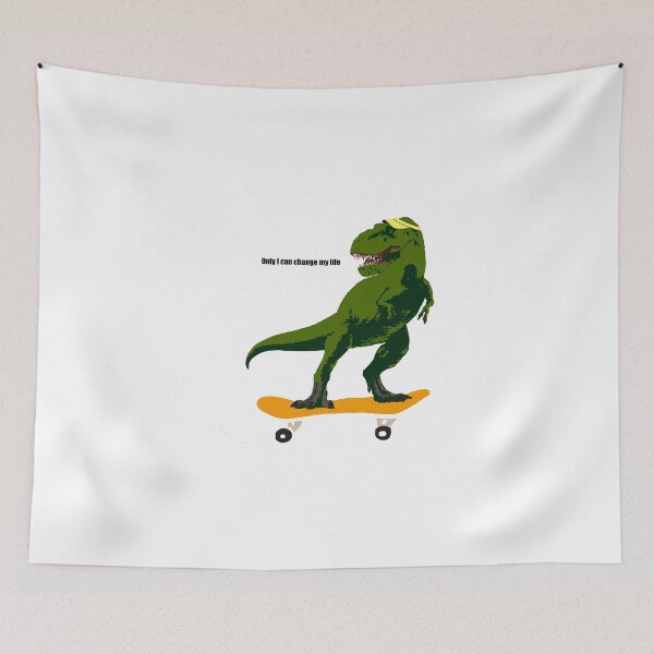 Item preview, Dino on Skateboard, T-Rex on skateboard designed and sold by JeffPark.