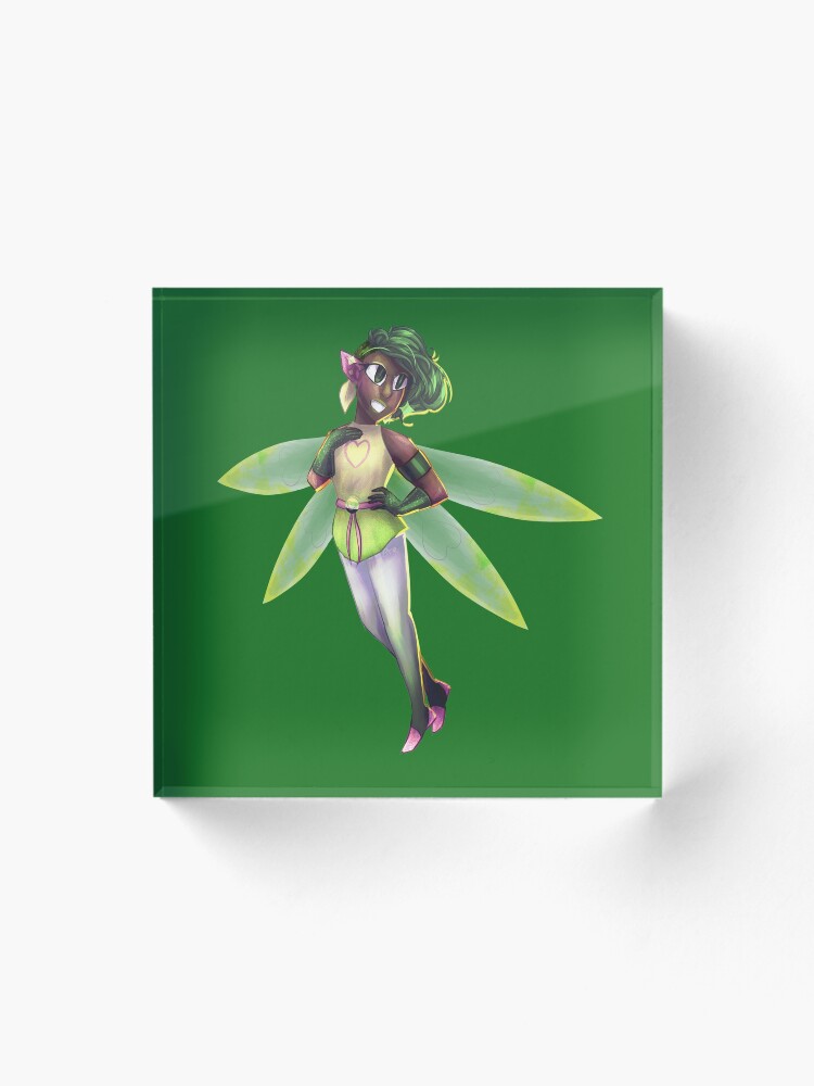 Thumbnail 1 von 5, Acrylblock, Skoliosexual Fairy (dark green) designt und verkauft von -Solarly-.