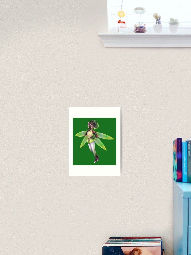 Thumbnail 2 von 3, Kunstdruck, Skoliosexual Fairy (dark green) designt und verkauft von -Solarly-.