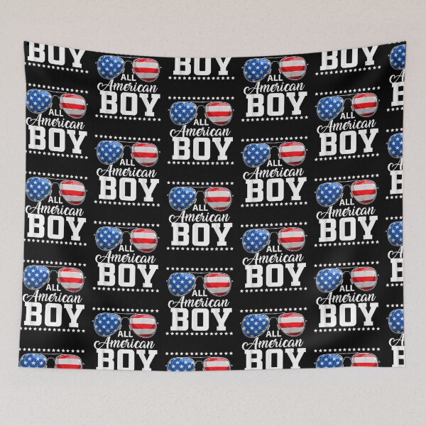 Item preview, 4th of July Shirt ALL AMERICAN BOY USA Flag Patriotic Family designed and sold by wilsonart91.