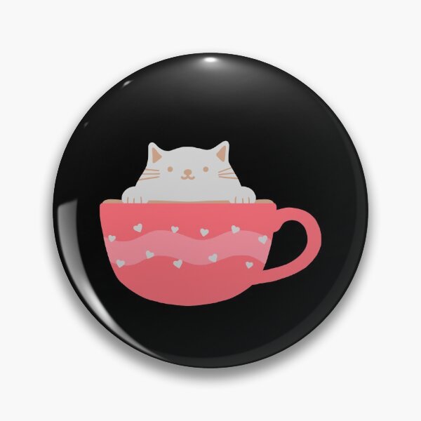 Item preview, cat in coffee cup designed and sold by Mery-Bella.