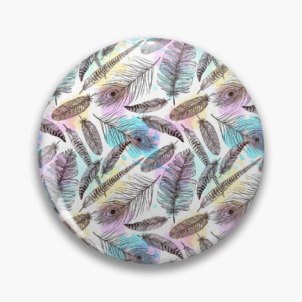 Item preview, Colorful Peacock Feather and  bird plumes Seamless Pattern, Peacock Feather Pattern, Peacock Feather Vector Pattern designed and sold by graphic-genie.