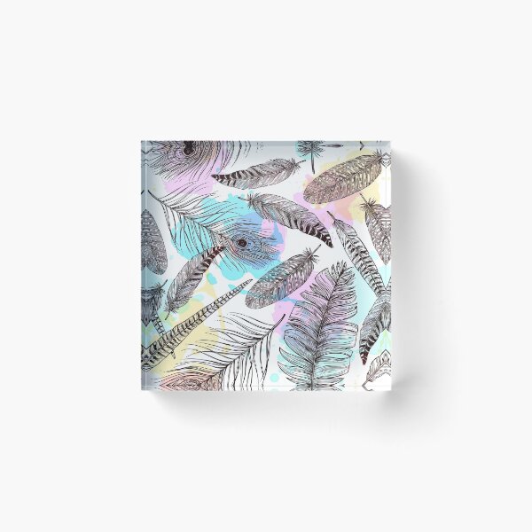 Item preview, Colorful Peacock Feather and  bird plumes Seamless Pattern, Peacock Feather Pattern, Peacock Feather Vector Pattern designed and sold by graphic-genie.
