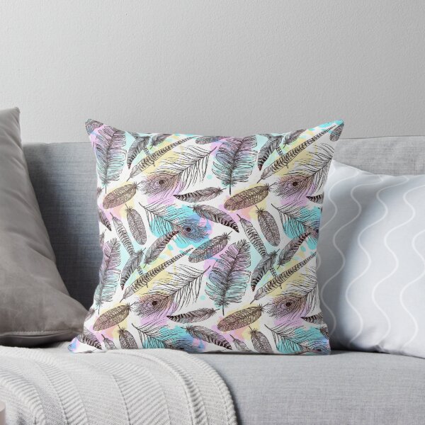 Item preview, Colorful Peacock Feather and  bird plumes Seamless Pattern, Peacock Feather Pattern, Peacock Feather Vector Pattern designed and sold by graphic-genie.