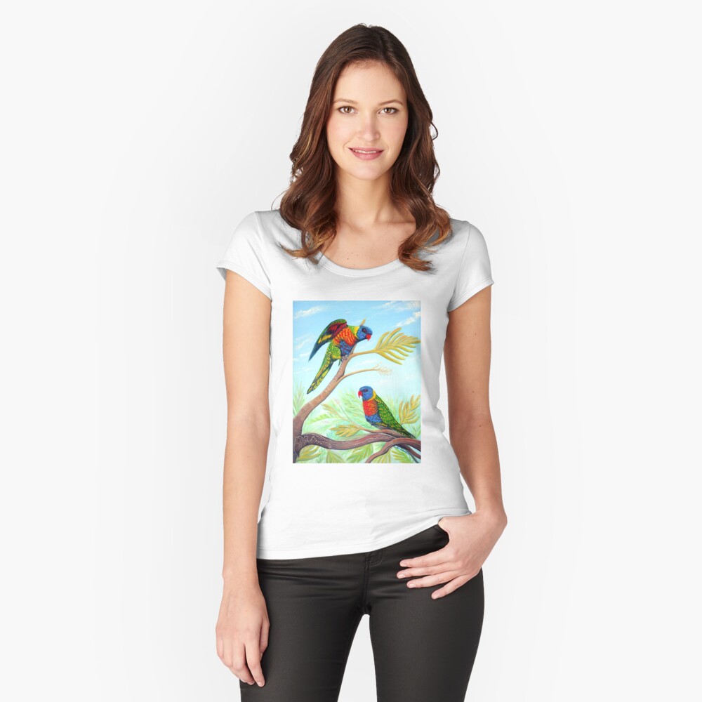 Item preview, Fitted Scoop T-Shirt designed and sold by LindArt1.