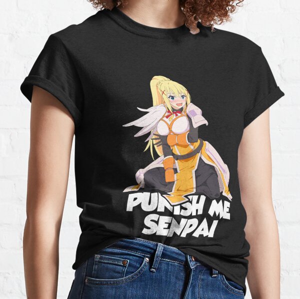 Konosuba Blonde Darkness Punish Me Senpai Hentai Anime  Essential T-Shirt  for Sale by davidsykeser