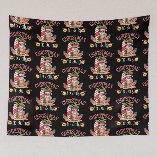 Item preview, Christmas In July Funny Santa Summer Beach Vacation designed and sold by wilsonart91.