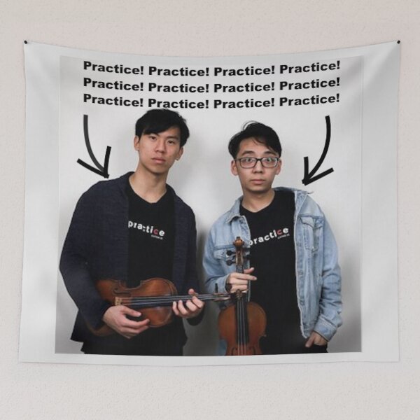 Item preview, Eddie and Brett Practice Practice Practice!! designed and sold by GingerMS.