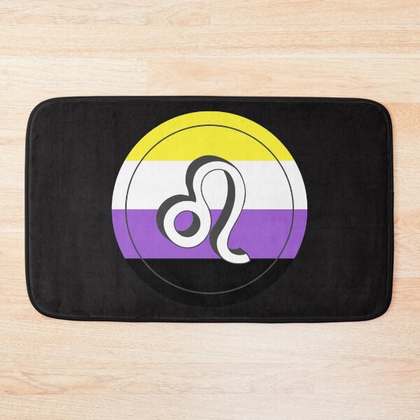 Item preview, Nonbinary Pride Flag Leo Zodiac Sign | Birthday Gift for Transgenders designed and sold by throuplescorner.