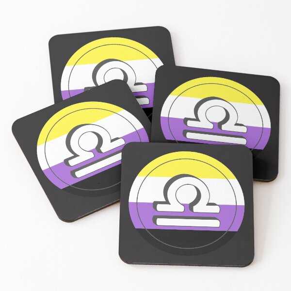 Item preview, Nonbinary Pride Flag Libra Zodiac Sign | Birthday Gift for Transgenders designed and sold by throuplescorner.