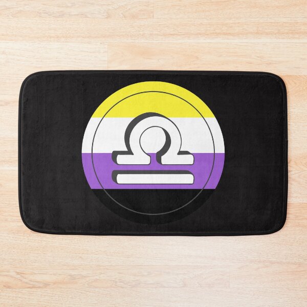 Item preview, Nonbinary Pride Flag Libra Zodiac Sign | Birthday Gift for Transgenders designed and sold by throuplescorner.