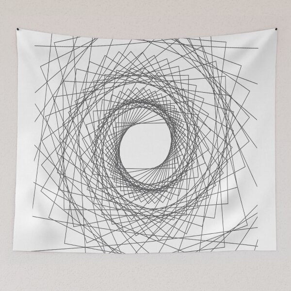 Item preview, Abstract geometric pattern - gray and white. designed and sold by K.S ART.