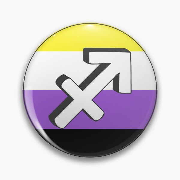 Item preview, Nonbinary Pride Flag Sagittarius Zodiac Sign | Birthday Gift for Transgenders designed and sold by throuplescorner.