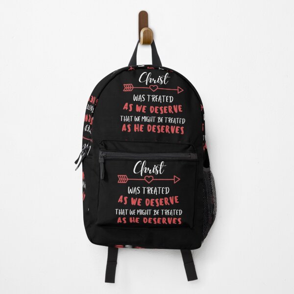 Item preview, Jesus Christ was treated as we deserve that we might be treated as he deserves (Beautiful Bible quotes) designed and sold by Just Christianity.