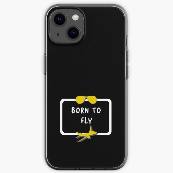 Pilot :: Born to Fly :: Black Gold iPhone Soft Case