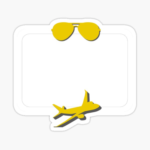 Pilot :: Born to Fly :: Black Gold Sticker