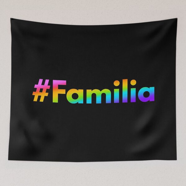 Item preview, Hashtag Familia - Family in Spanish - LGBT rainbow designed and sold by HashtagZone.