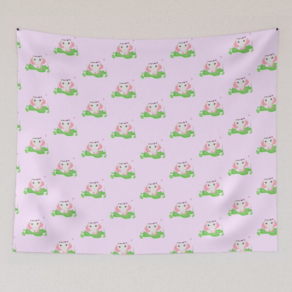 Item preview, Cute big eyed Elephant sitting on grass designed and sold by Shalu  Elysian.