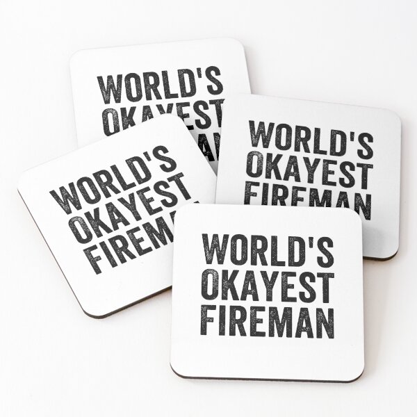 Item preview, World's Okayest Fireman Funny designed and sold by happinestSHOP.