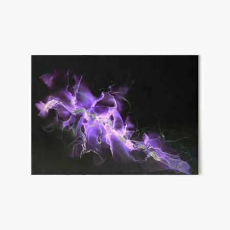 Vibrant purple and white abstract Art Board Print